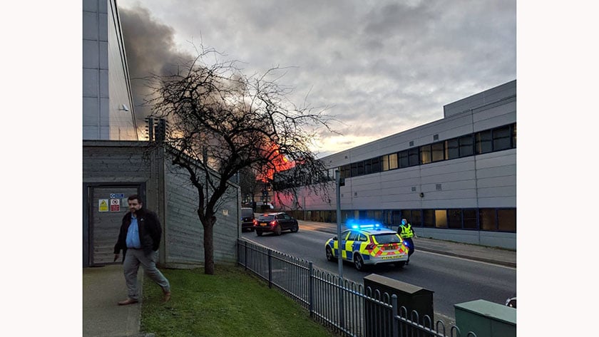 Major blaze in Maylands Avenue