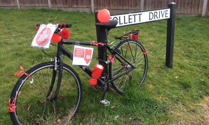 FOLLETT DRIVE: Abbots Langley residents celebrates Red Nose Day with fundraising bike drive