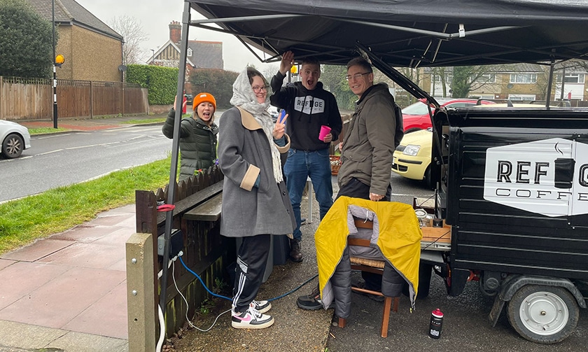 COMMUNITY ASSET: Outdoor coffee shop in Stanmore bringing community together