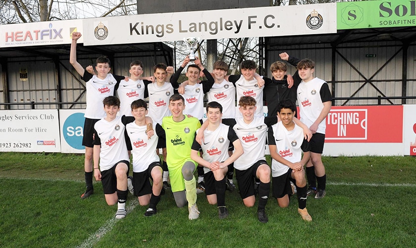 TEAMS TRIUMPH: Kings Langley youth teams take home trophies in county football leagues